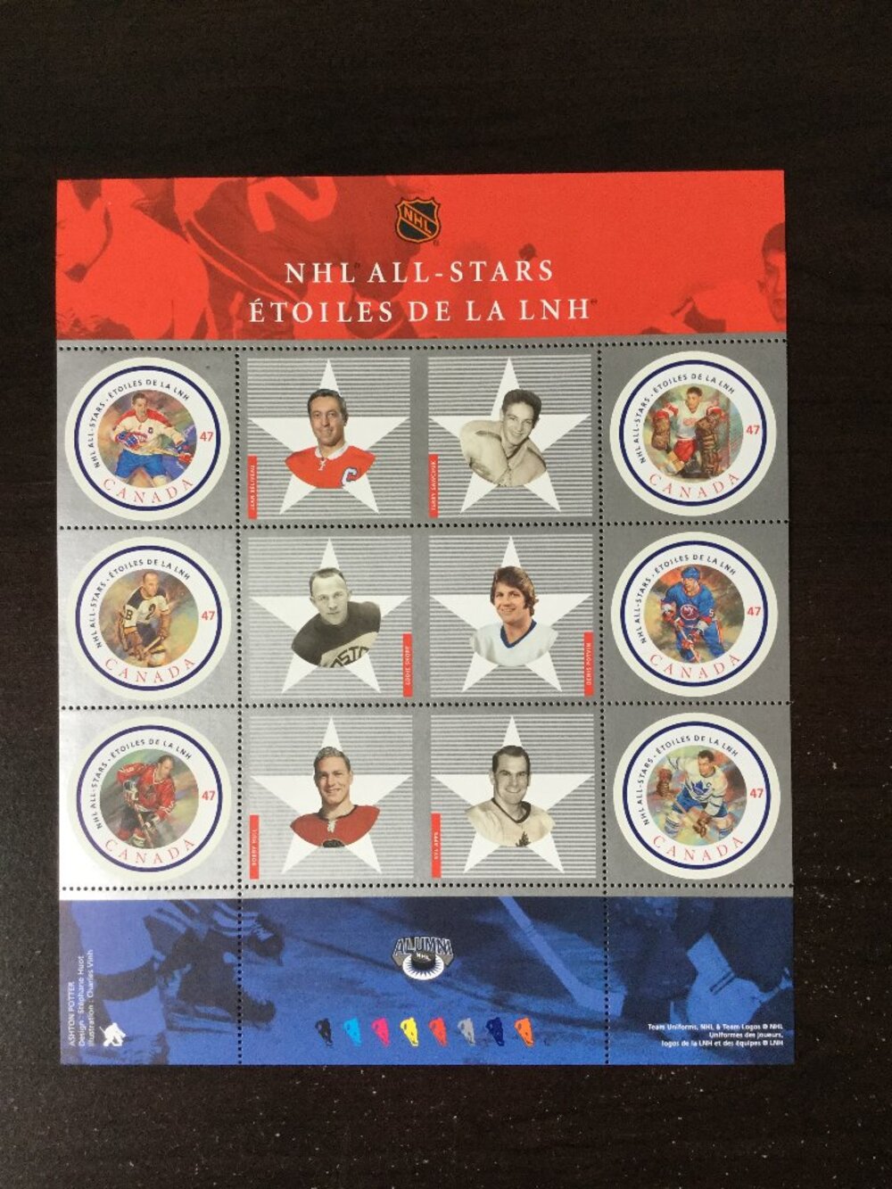 Canadian Hockey Players Commemorative Stamps Bundle - Picture 3 of 11